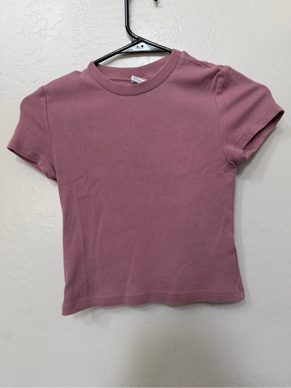 TNA Homestretch Ribbed Short Sleeve Top - Mauve